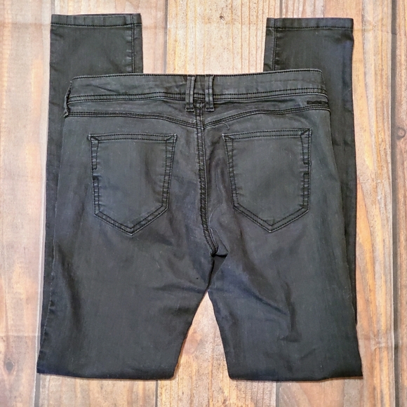 bebe 2 Pairs Skinny Stretch Jeans Blue and Black Size 27 - Picture 7 of 7